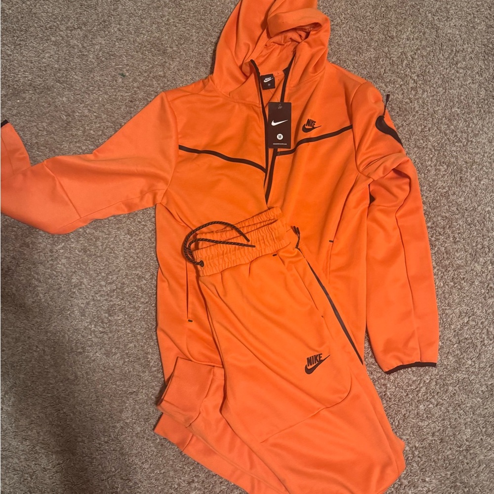 Nike Vibrant Orange Hoodie and Joggers Set